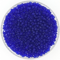 Miyuki Round Seed Beads Size 8/0 Matte Transparent Cobalt 24GM